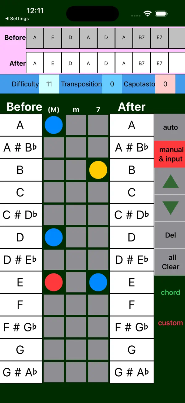 Screenshot #1 pour Ukulele Chord Changer
