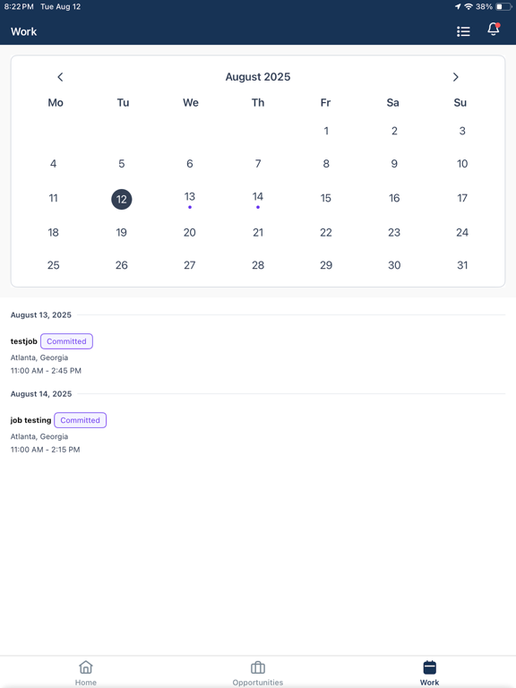 ReserveAJob iPad screenshot 6 - Business app