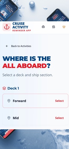 Cruise Activity Reminder screenshot