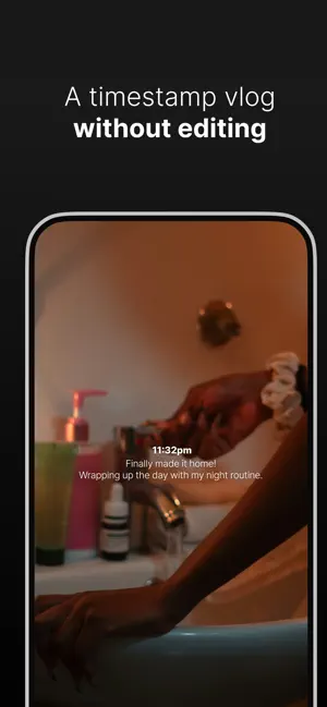 Timelog - Auto timestamp vlog screenshot 1