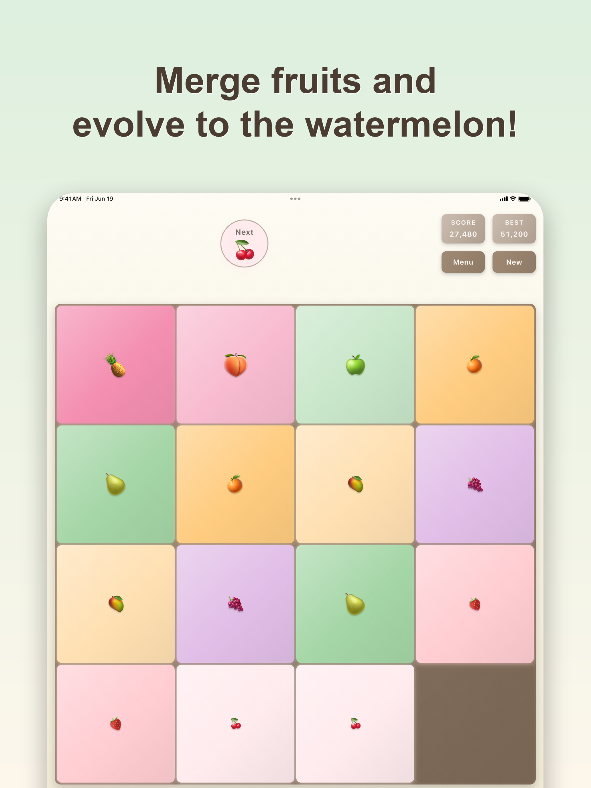 Fruits Puzzle - 2048 screenshot 4