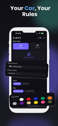 Virex AI Car Editor & Photos screenshot
