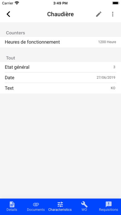 Cegid EAM Screenshot
