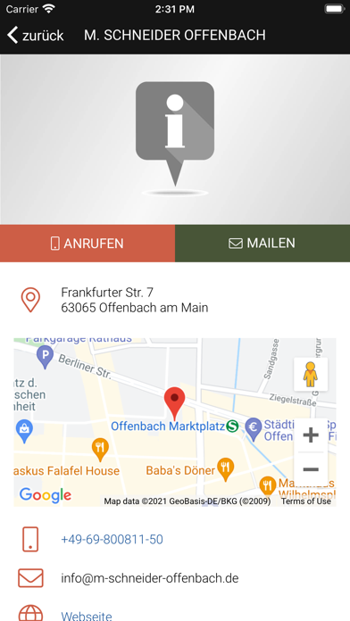 Modehaus M. Schneider Screenshot