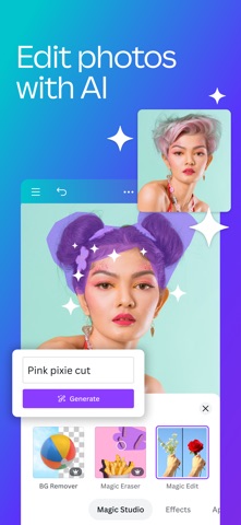 Canva: AI Video & Photo Editor App Store preview screenshot 8
