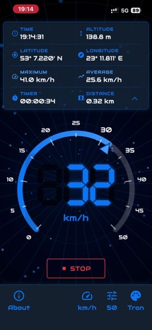 NeoMeter - GPS Speedometer HUD screenshot