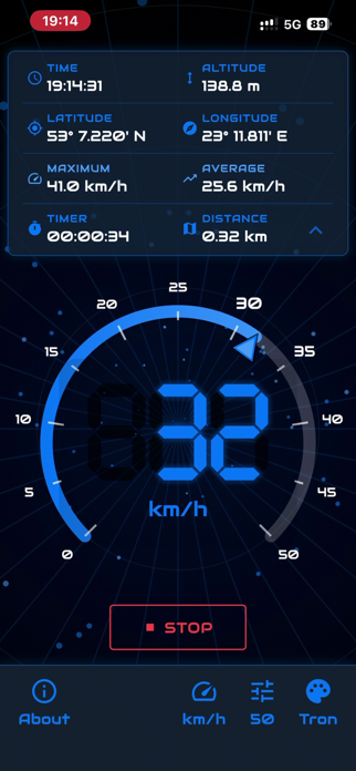 NeoMeter - GPS Speedometer HUD Screenshot 1 of 6