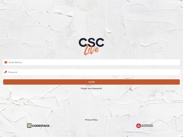CSC Live iPad screenshot