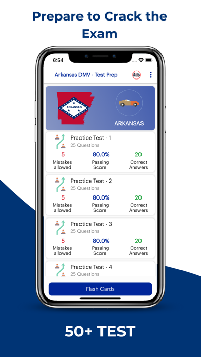 Arkansas DMV Permit Practice Screenshot