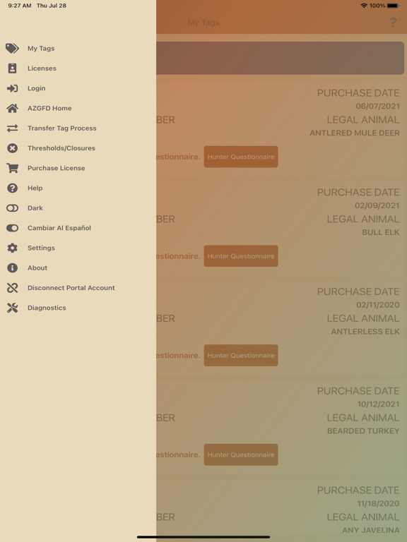 App screenshot