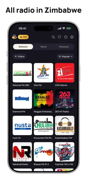 Zimbabwe Radio: FM Stations screenshot 1