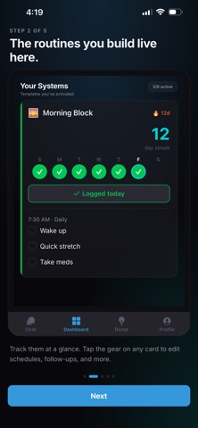 neurOS - ADHD Coach iPhone screenshot