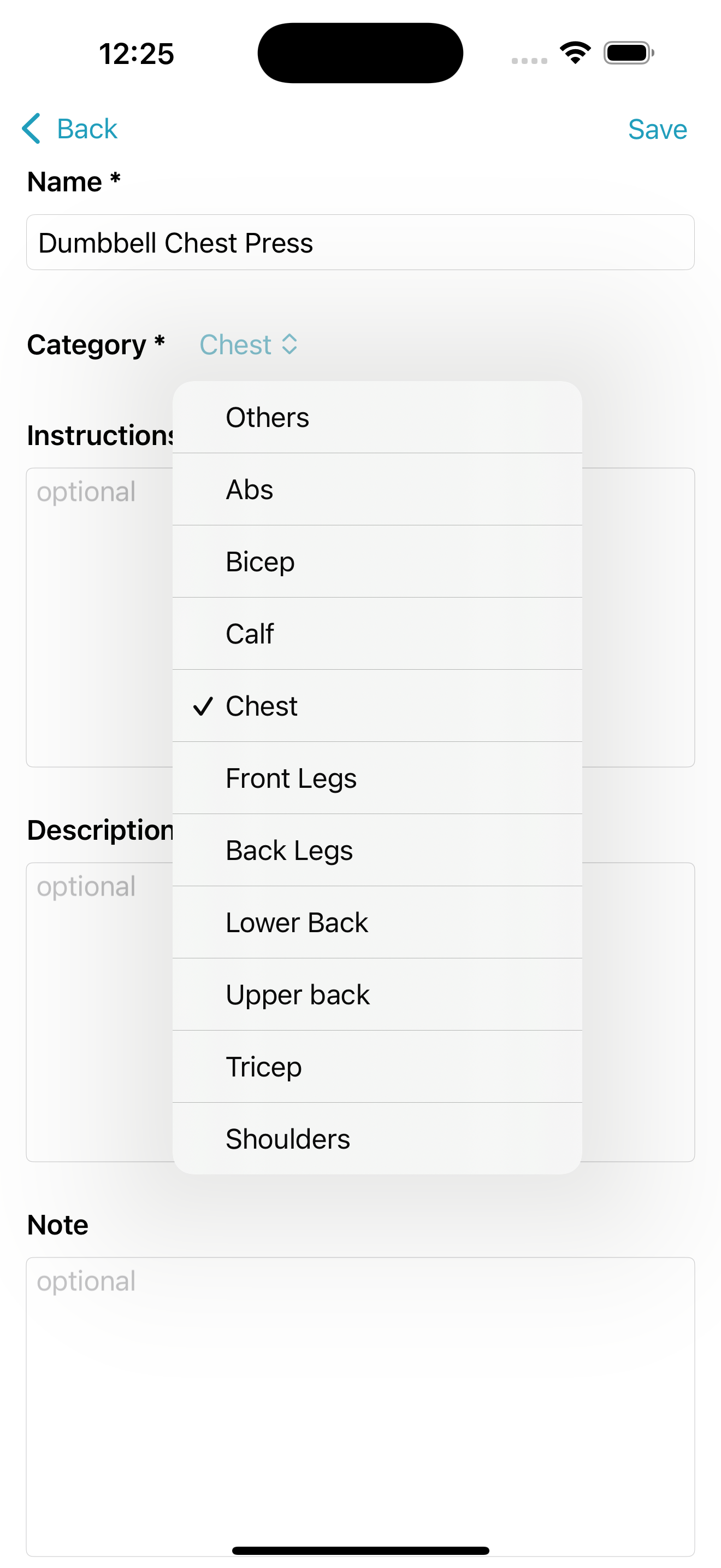OhYeah Workout Tracker Gym Log