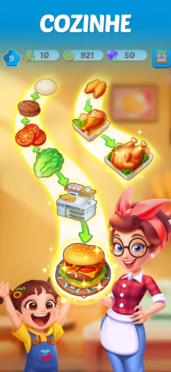 Merge Cooking® iOS Mod IPA screenshot 2 - iOS game interface