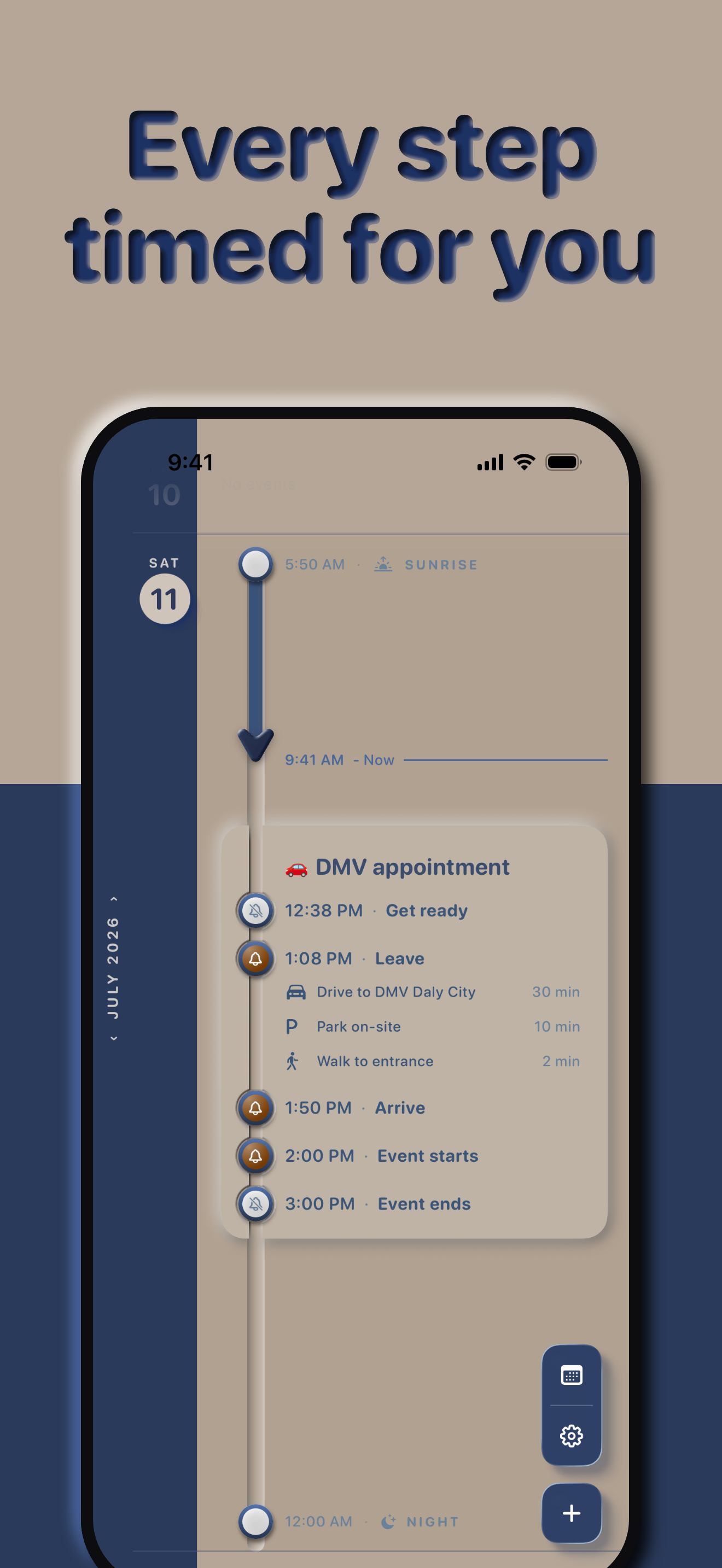 NeverLate Calendar screenshot 2