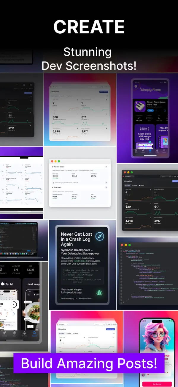 #1. Screenshot Editor - CodeFrame (iOS) Podle: Chamishka Dilina