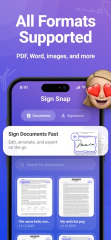 Signature. Sign Documents PDF iPhone screenshot