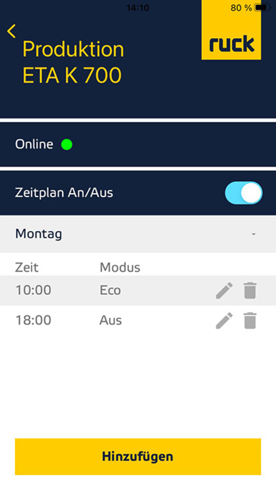 Ruck ventilatoren Screenshot