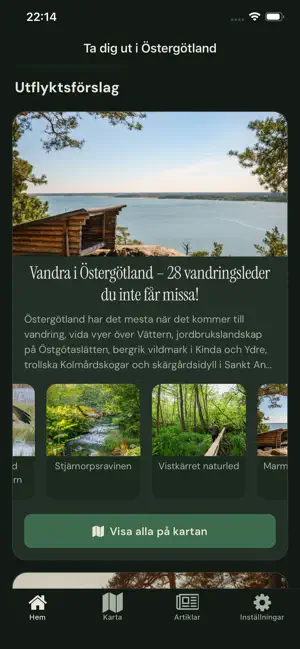 Ta dig ut i Östergötland iPhone screenshot 3