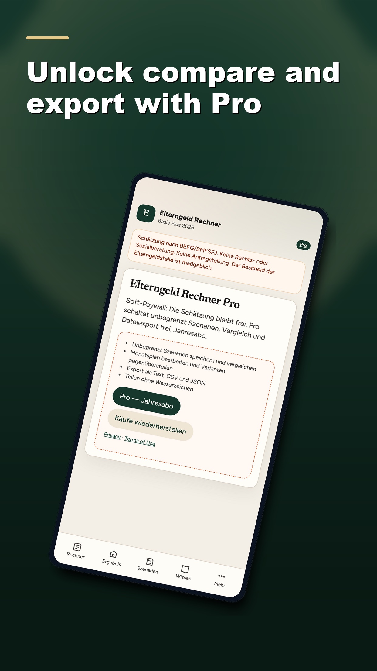 Screenshot 6 of Elterngeld Rechner DE