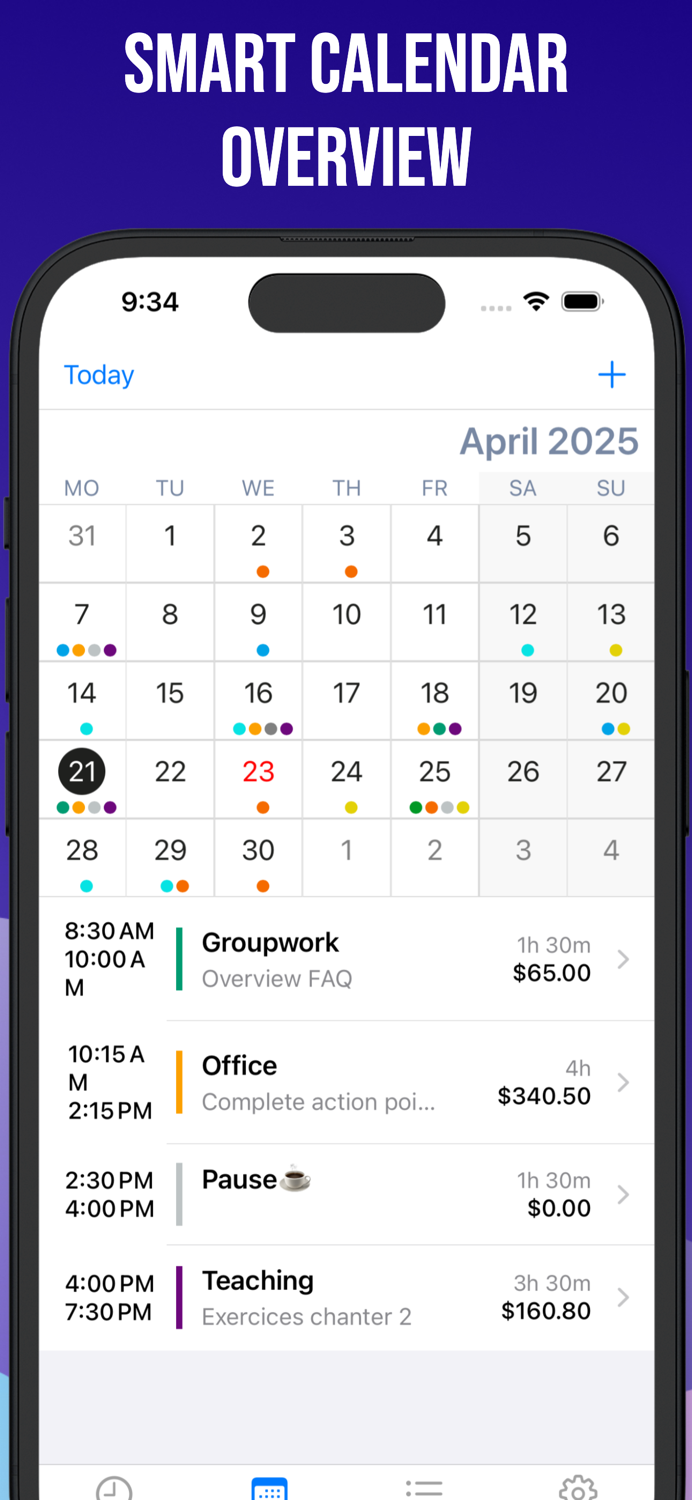 Work Time - Hours tracker