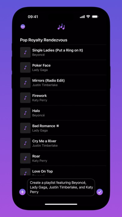 Harmony: AI Playlist Maker Screenshot