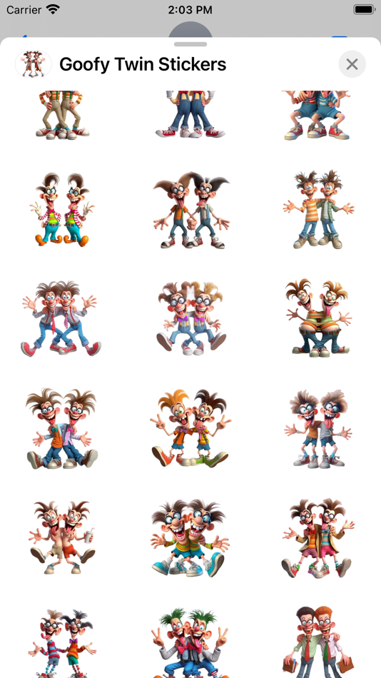 #2. Goofy Twin Stickers (iOS) Podle: Paul Scott