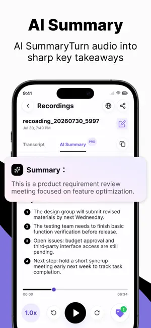 RecordNow:Meeting Note screenshot 3