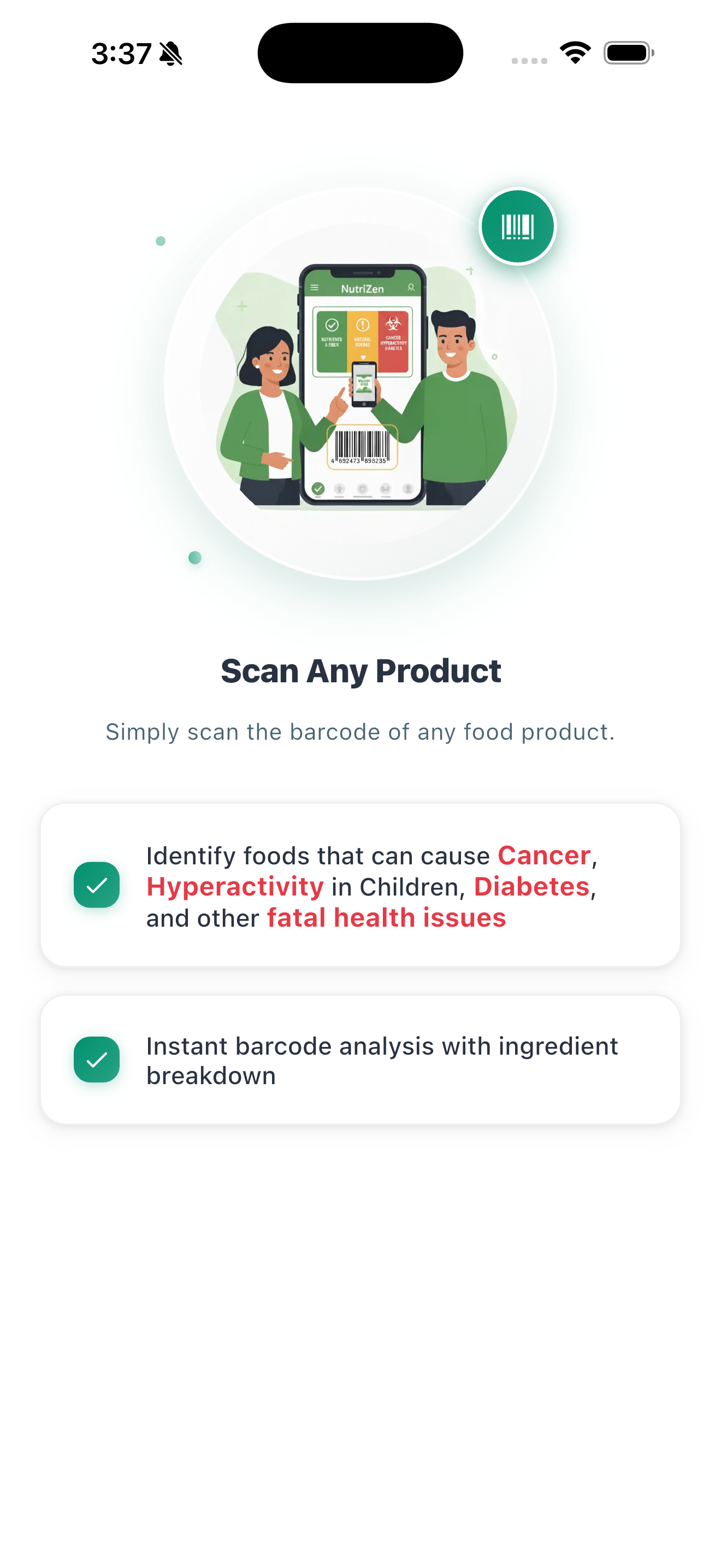 NutriZen Scan by Health Risks screenshot 3