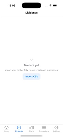 Stock Portfolio Manager - Divi iPhone screenshot