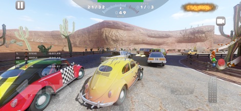 Derby Madness - Explore dynamic desert locations featuring a wide variety of customizable vehicles, ready for action-packed races.