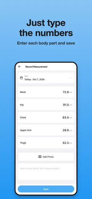 Body Snap – Size & Photo Track screenshot 3