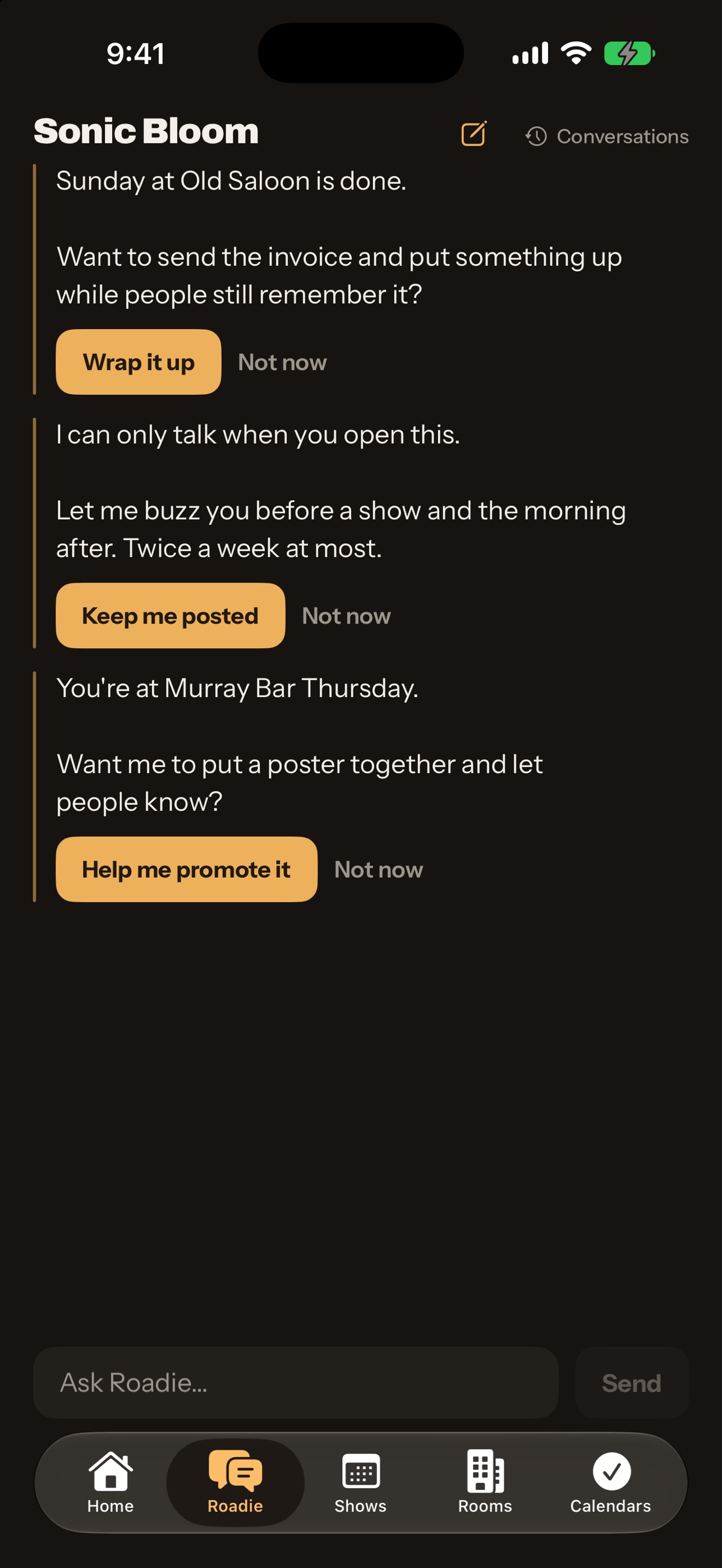 Screenshot 3 of Sonic Bloom: Gig Manager