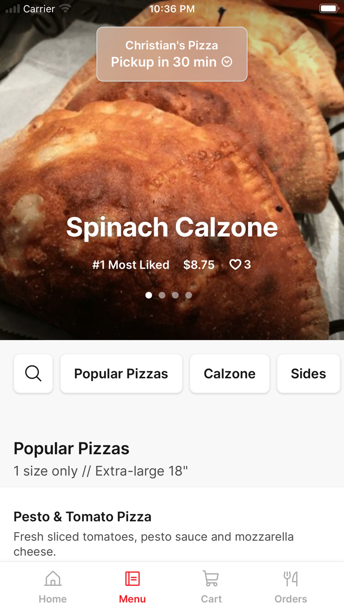 Christians Pizza To Go