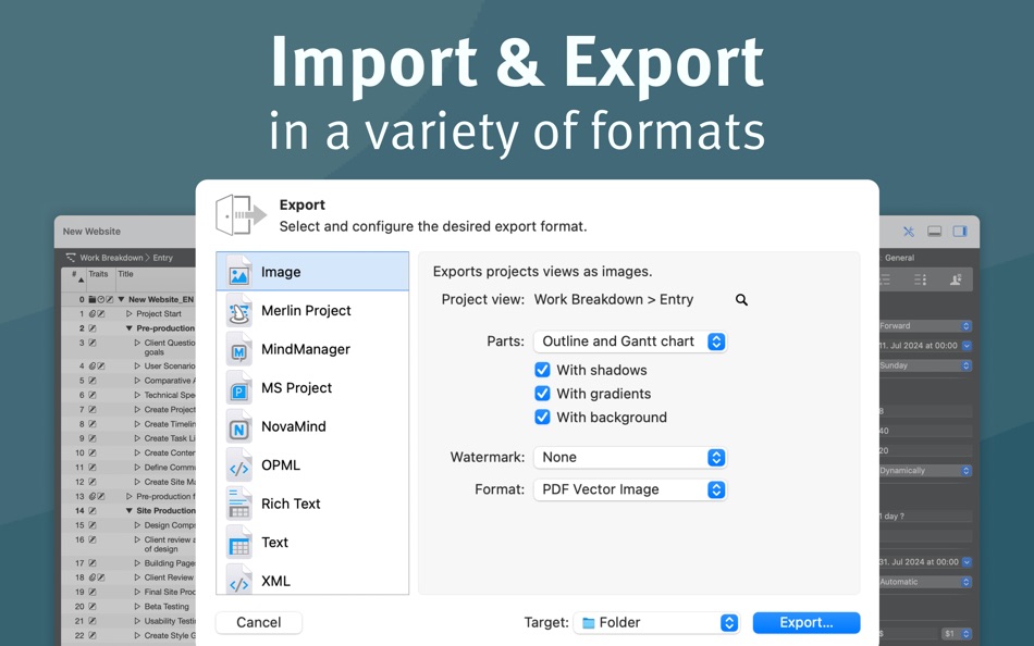 #9. Merlin Project: Gantt & Kanban (macOS) 由: ProjectWizards