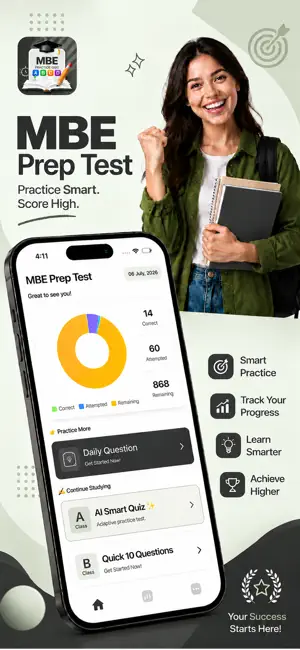 MBE Practice Test: Bar Exam screenshot 1