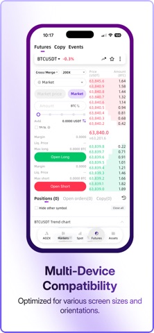 AOZX: Buy BTC & Crypto iPhone screenshot