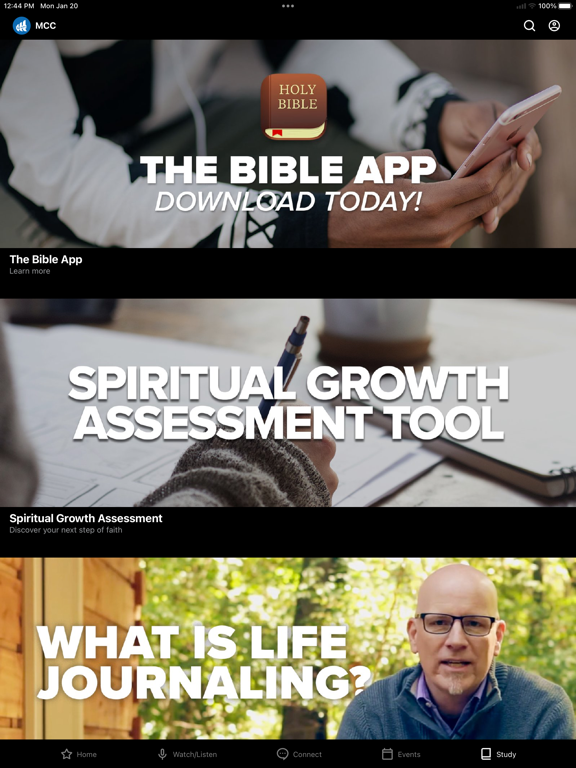 Maryland Community Church iPad screenshot 5 - Lifestyle app
