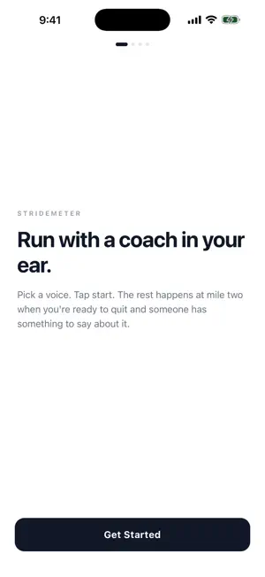 StrideMeter: Run Coach screenshot 1