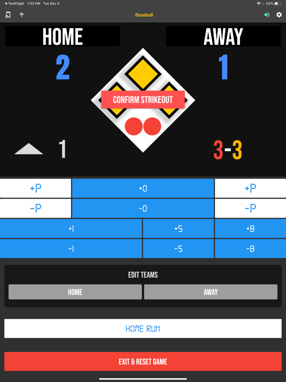 BT Baseball Controller iPad screenshot 5 - Sports app