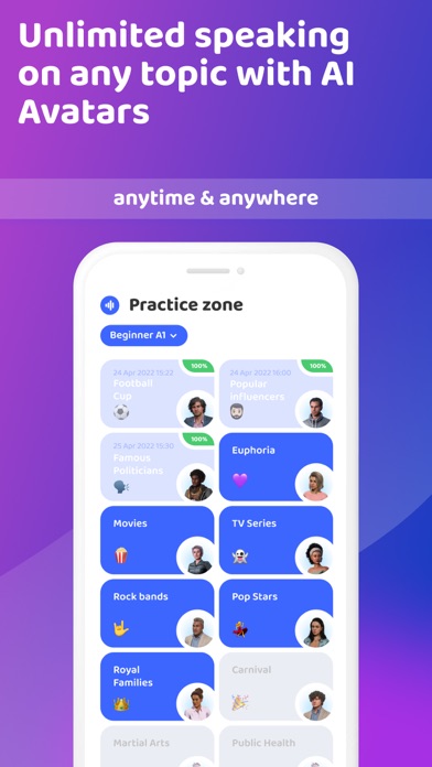 Screenshot 3 of Praktika – AI Language Tutor App