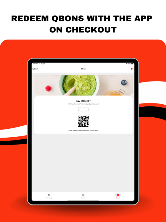 Qbon: Scan, Share, Save iPad screenshot 2 - Shopping app