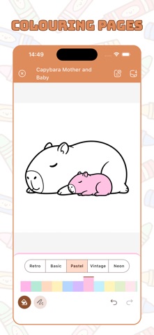 Capybara Coloring & Drawing Screenshot 2 of 6