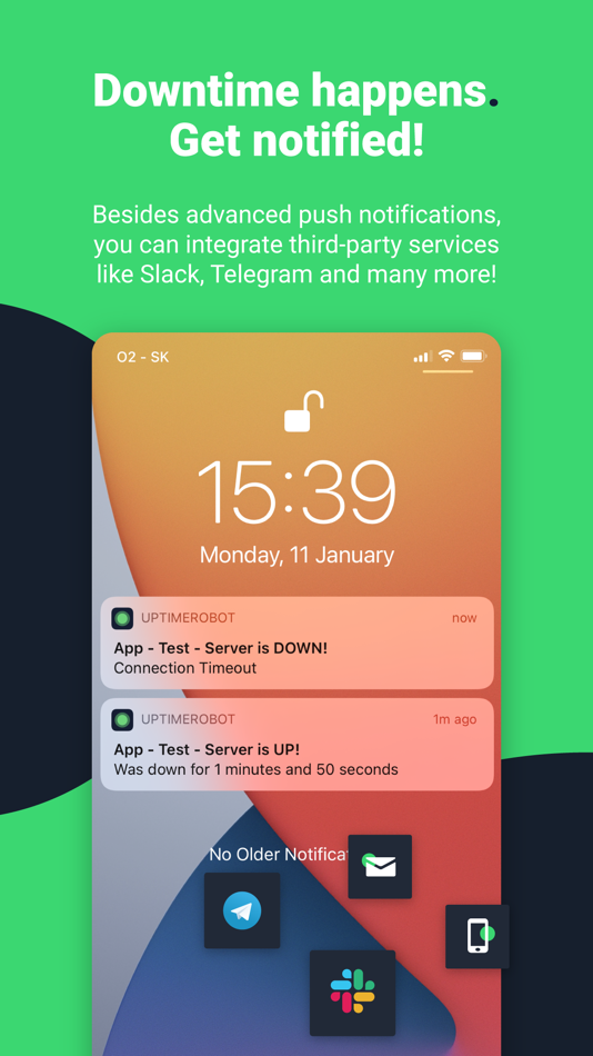 #3. UptimeRobot: Monitor anything! (iOS) By: itrinity