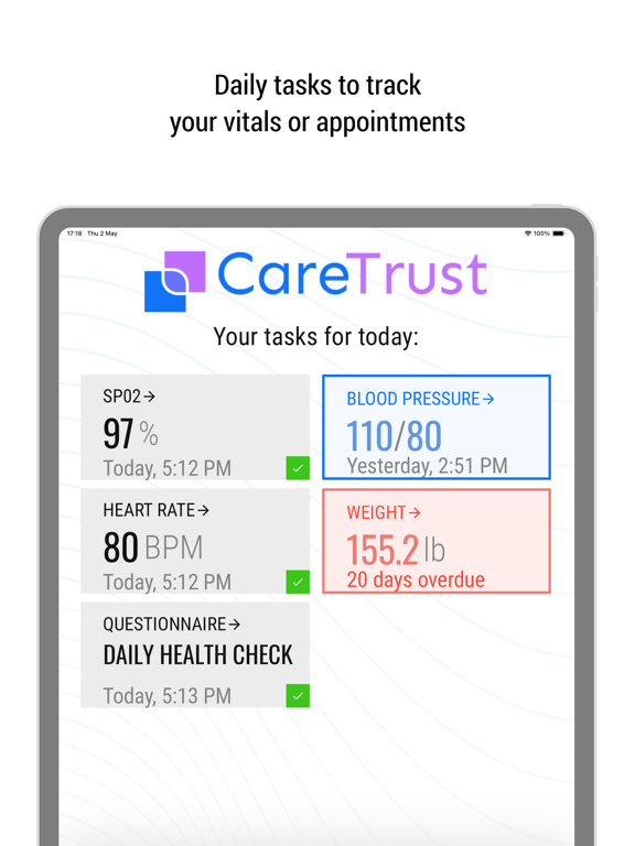 CareTrust iPad screenshot 1 - Medical app