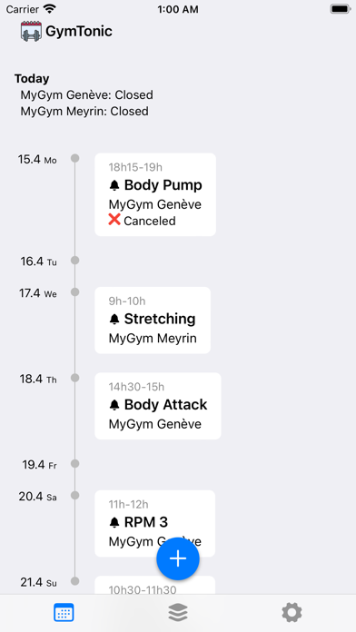 GymTonic - connected to gyms Screenshot