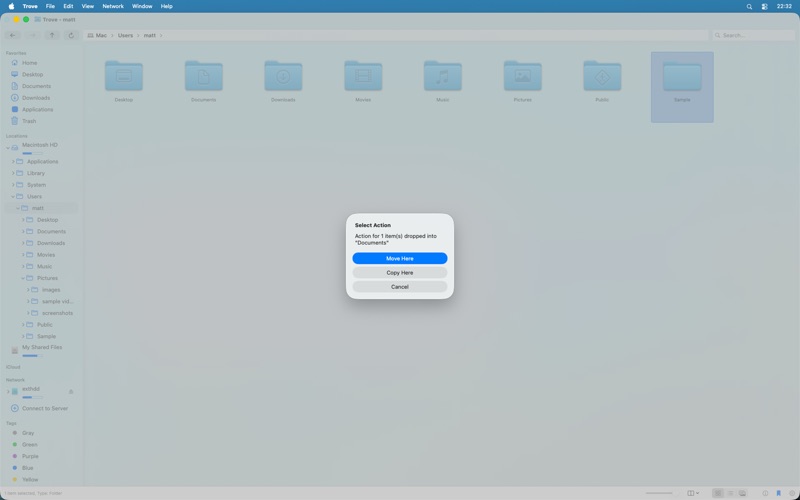 Trove File Explorer screenshot
