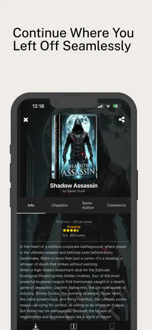 NBReader iPhone screenshot 5
