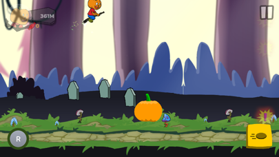 Screenshot #3 pour Perry the Pumpkin - Broom Dash