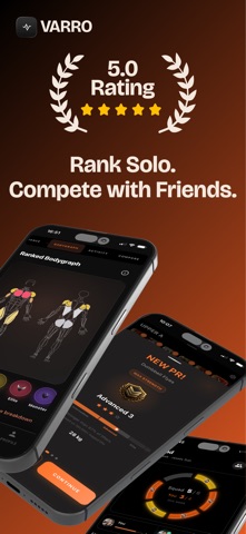 Varro: Ranked Gym Tracker screenshot